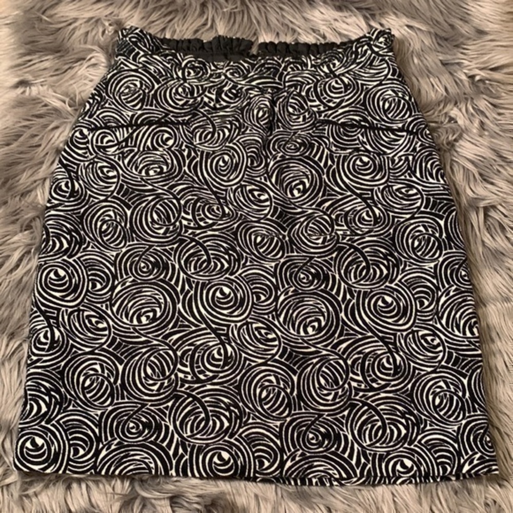 Anthropologie Elevenses ‘Painted Night’ mini skirt paper bag waist lined 2